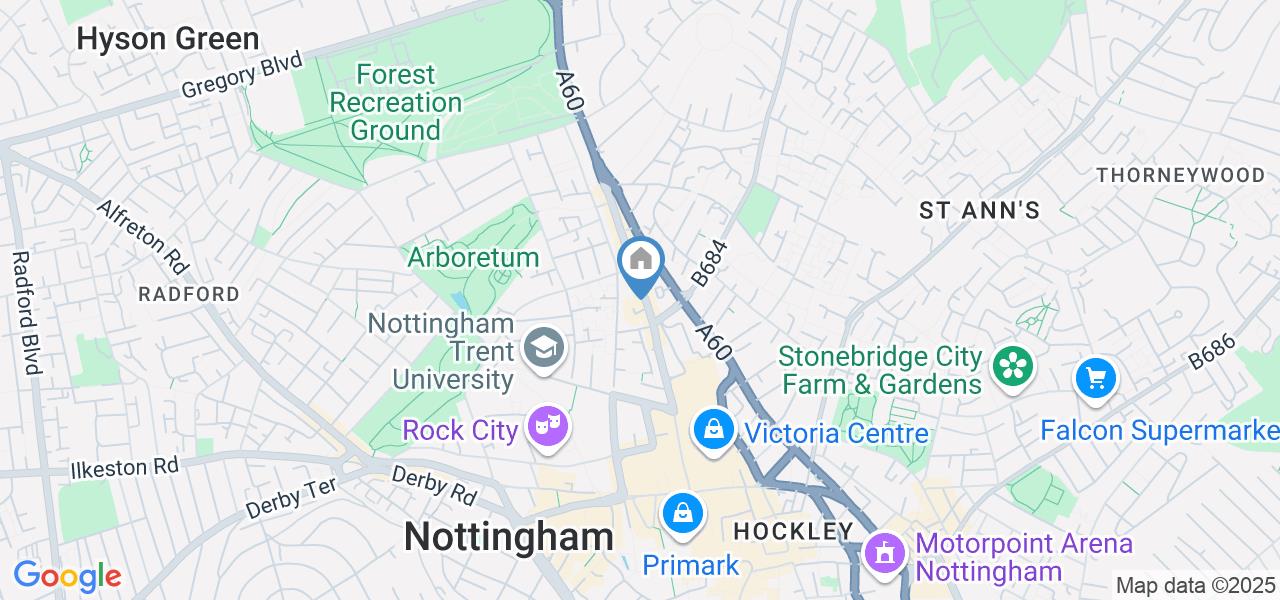 Studio Flat, Mansfield Road, NG1