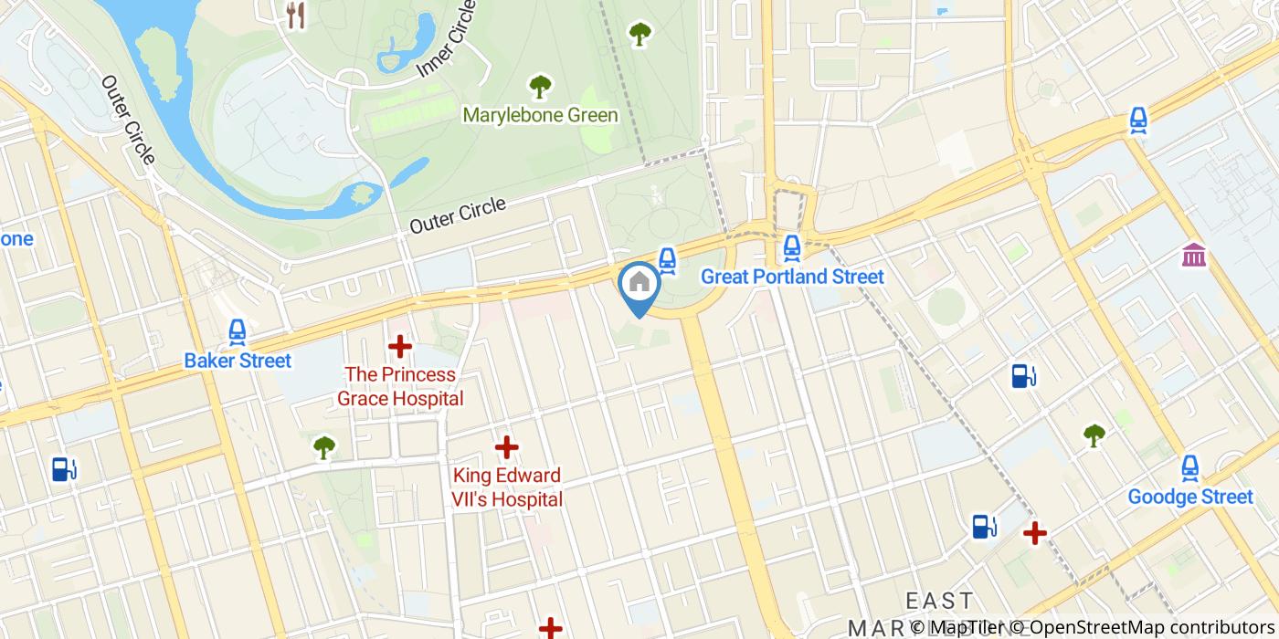 Studio Flat, Park Crescent, W1B