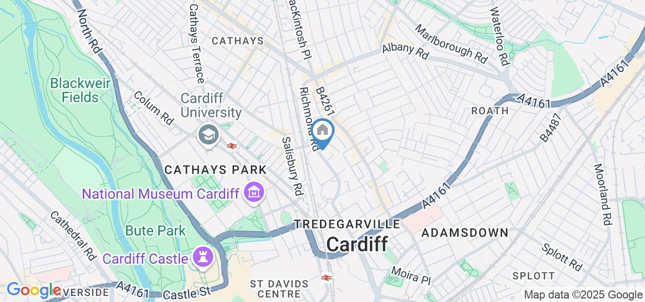 1 Bed Flat, Richmond Road, CF24