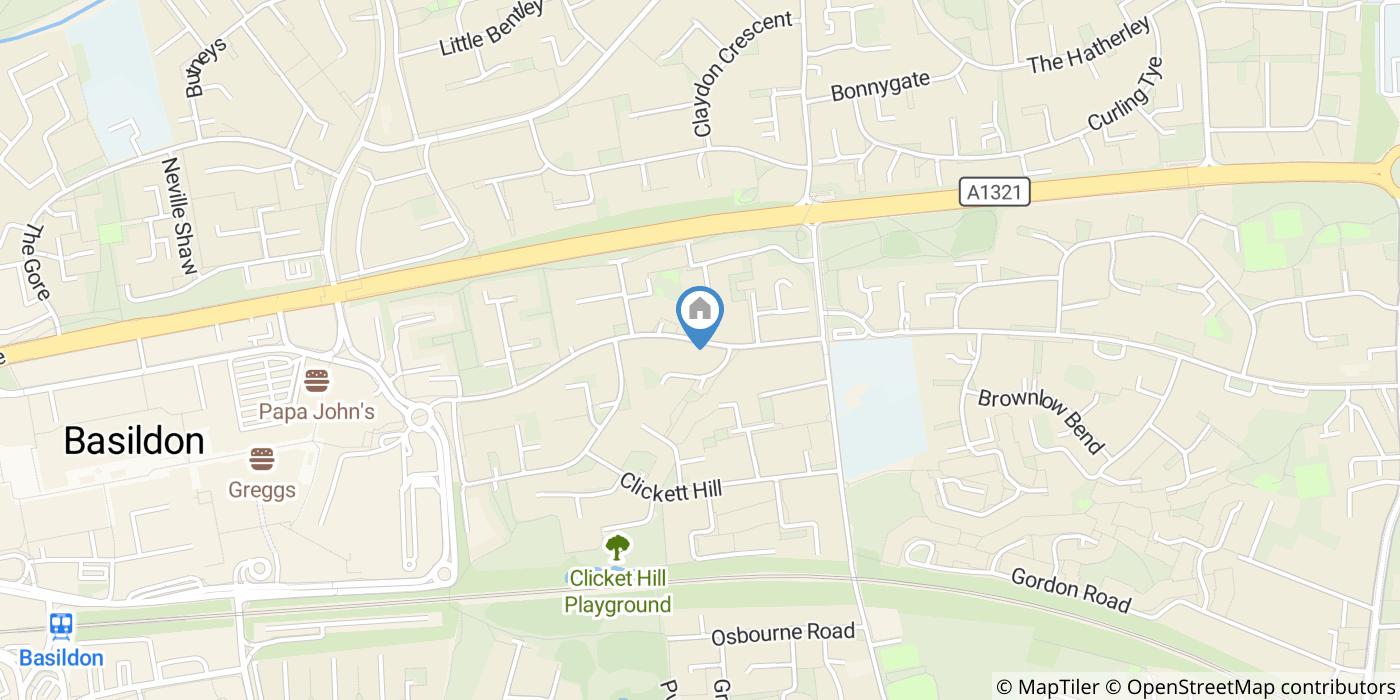 2 Bed Flat, Long Riding, SS14