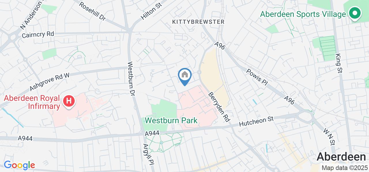 1 Bed Flat, Chestnut Row, AB25