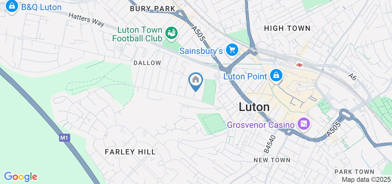 Studio Flat, Lyndhurst Road, LU1