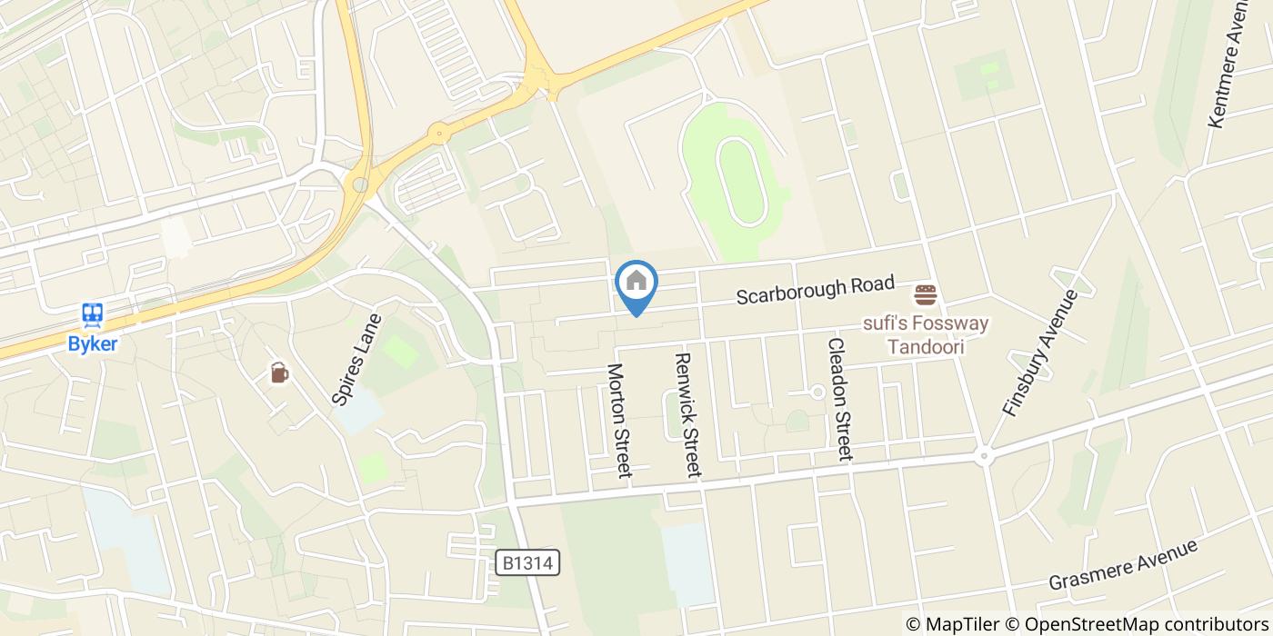 2 Bed Terraced House, Scarborough Road, NE6