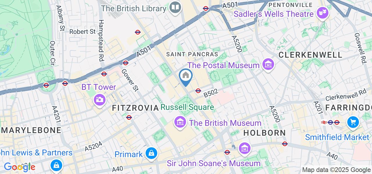 Studio Flat, Russell Court, WC1H