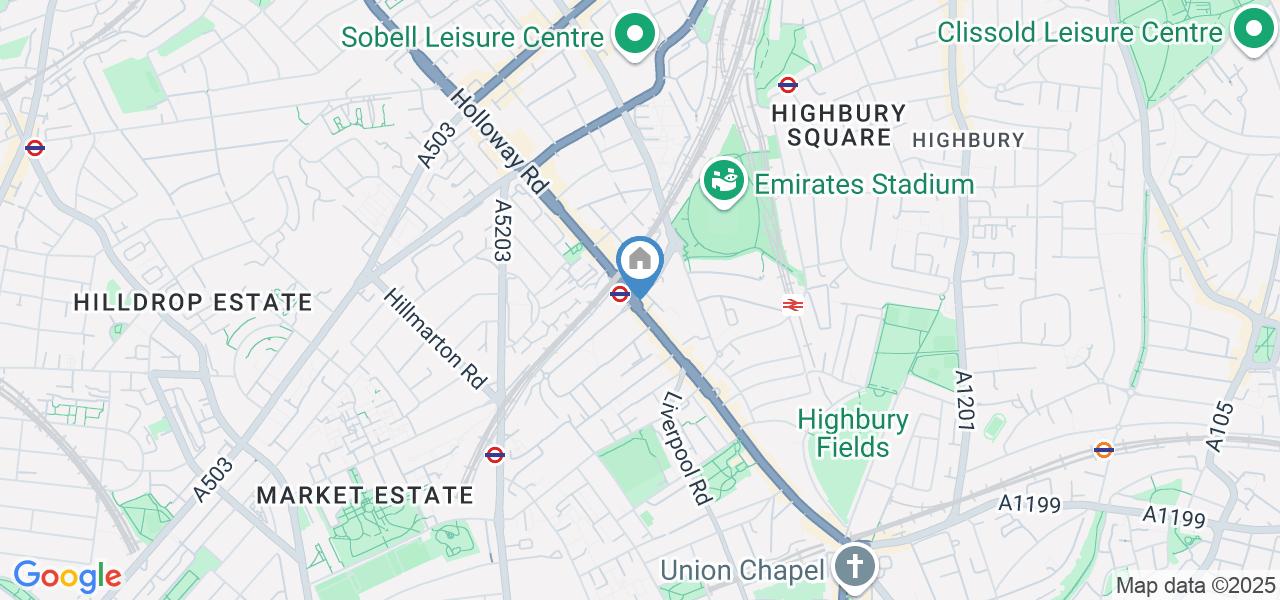 Studio Flat, Holloway Road, N7