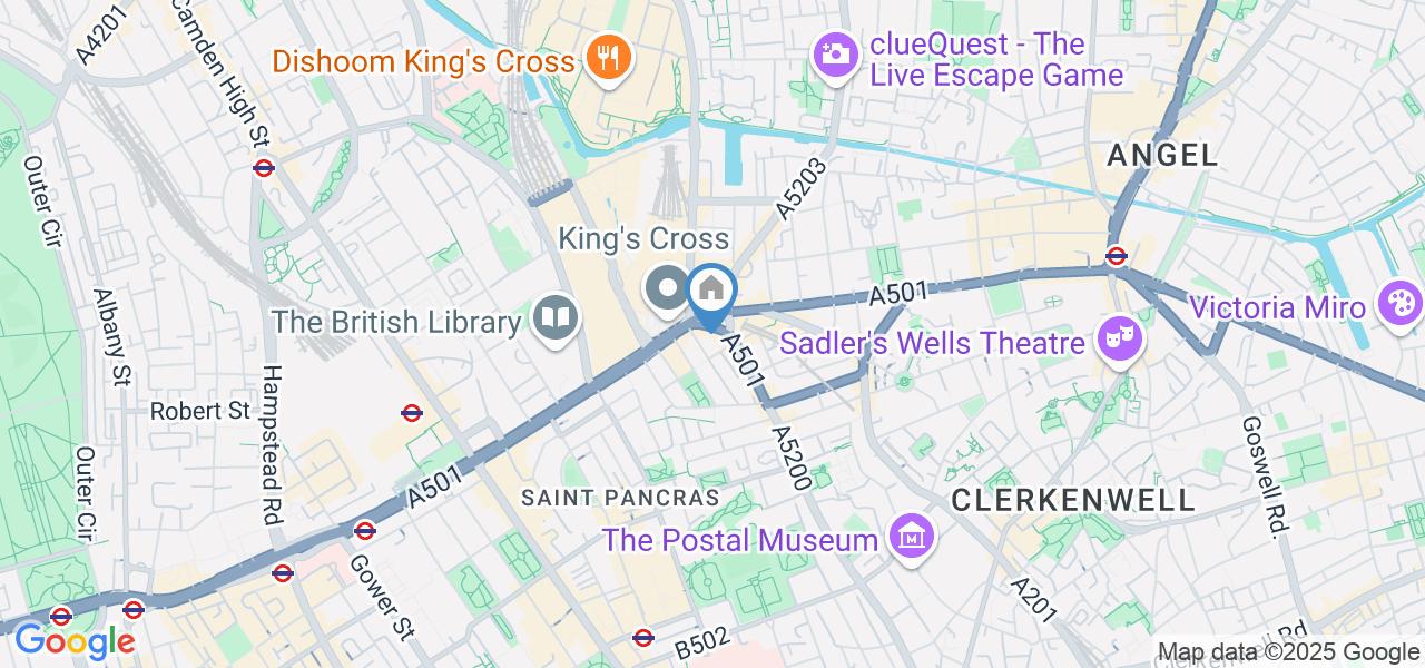 Studio Flat, Grays Inn Road, WC1X