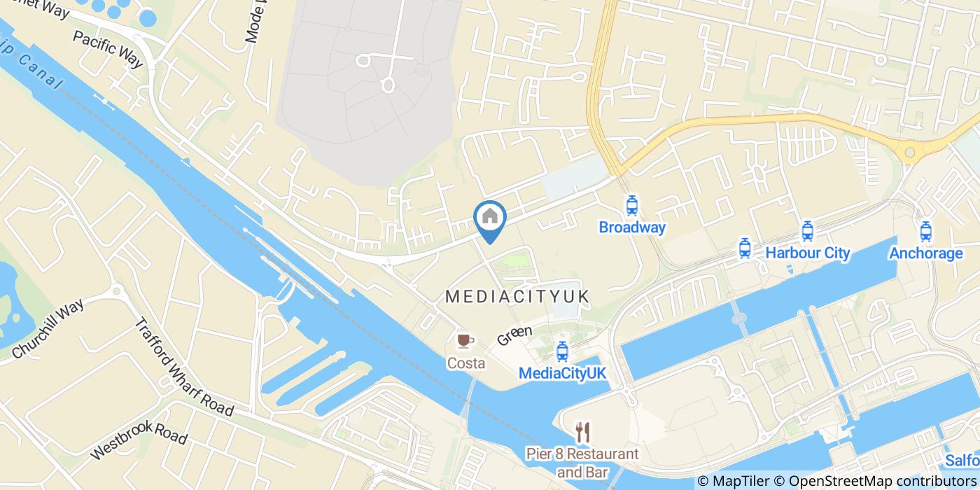 1 Bed Flat, Media City Uk, M50