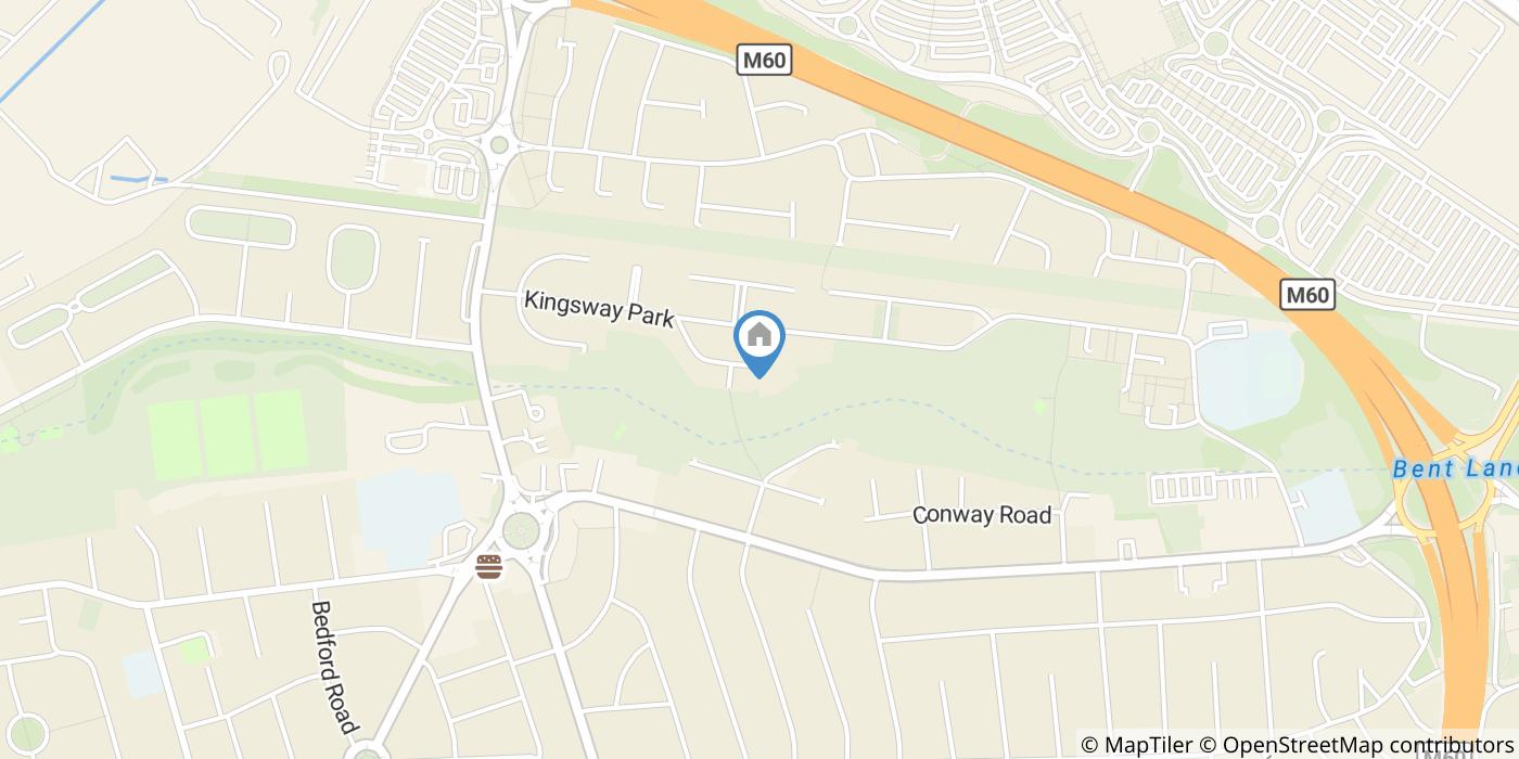 2 Bed Semi-Detached House, Kingsway Park, M41