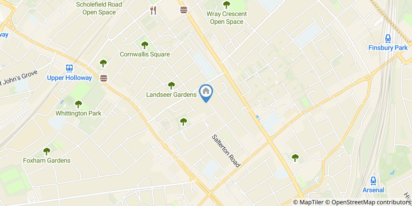Studio Flat, Axminster Road, N7