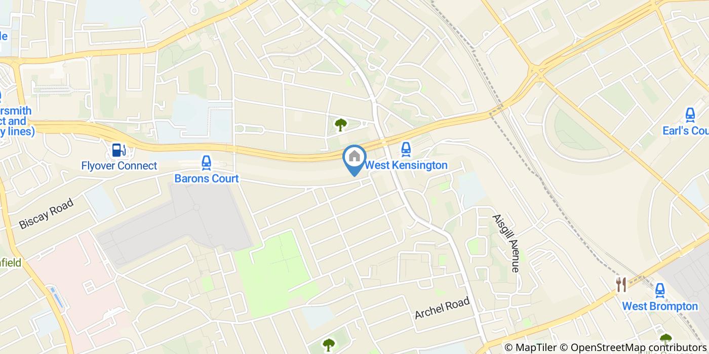 Studio Flat, Barons Court Road, W14