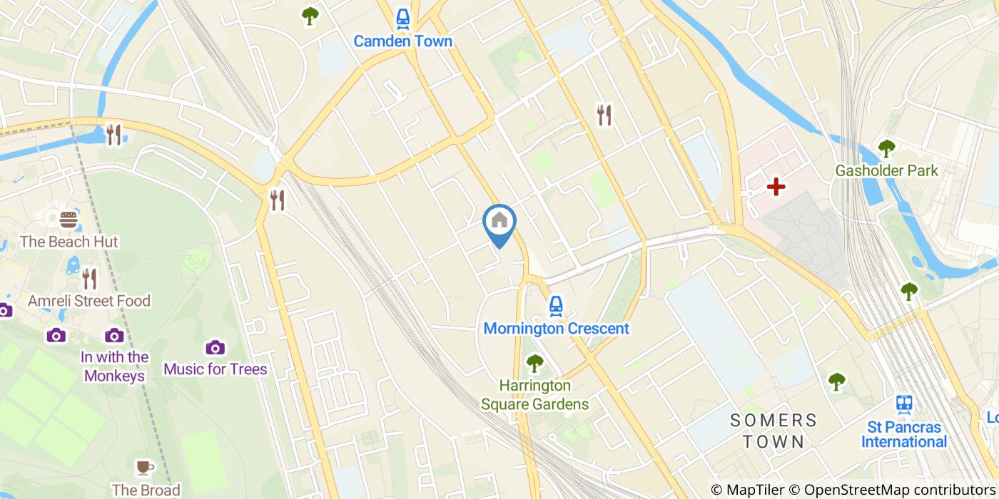 1 Bed Flat, Carlow Street, NW1