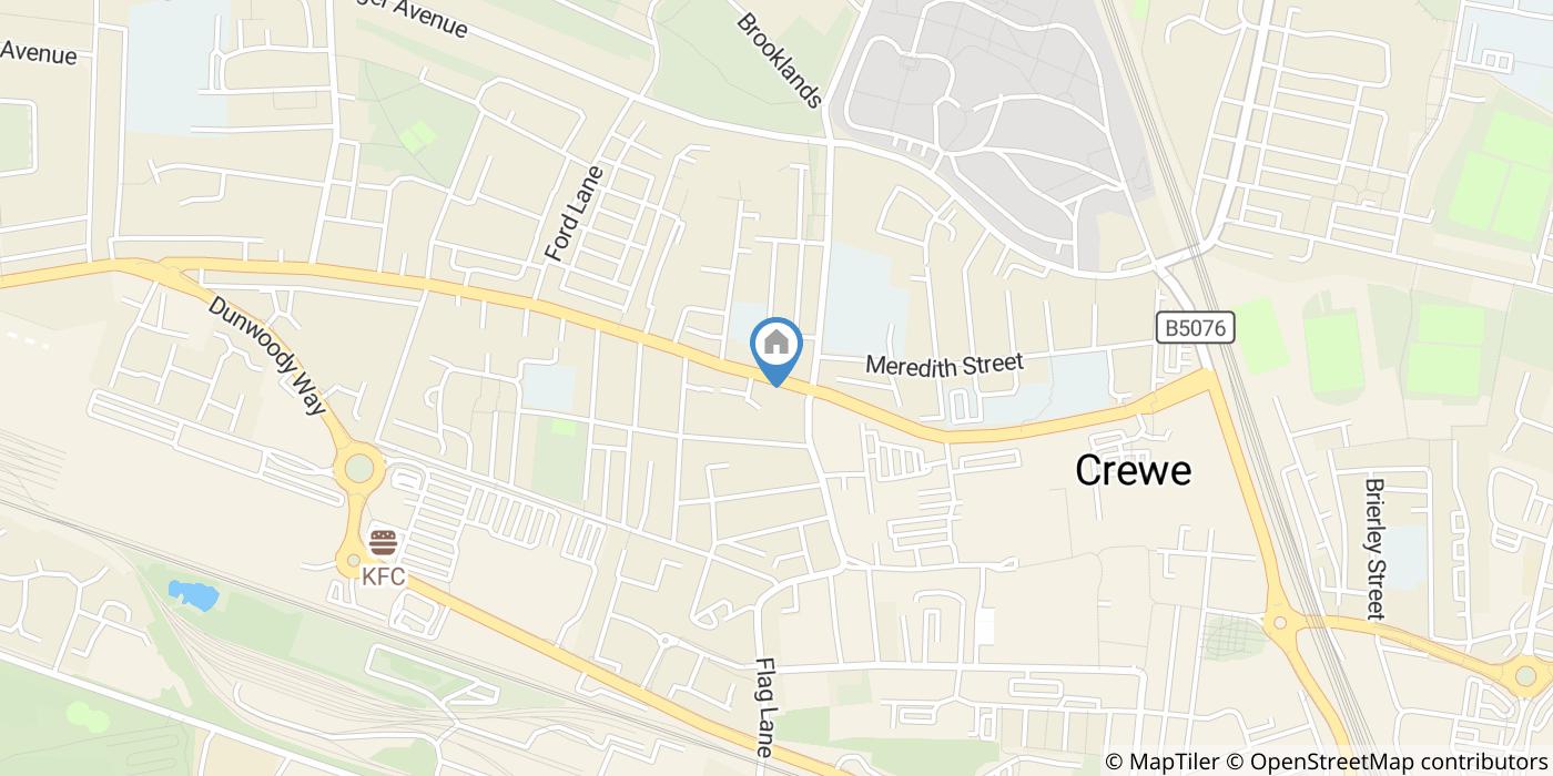 1 Bed Flat, West Street, CW1