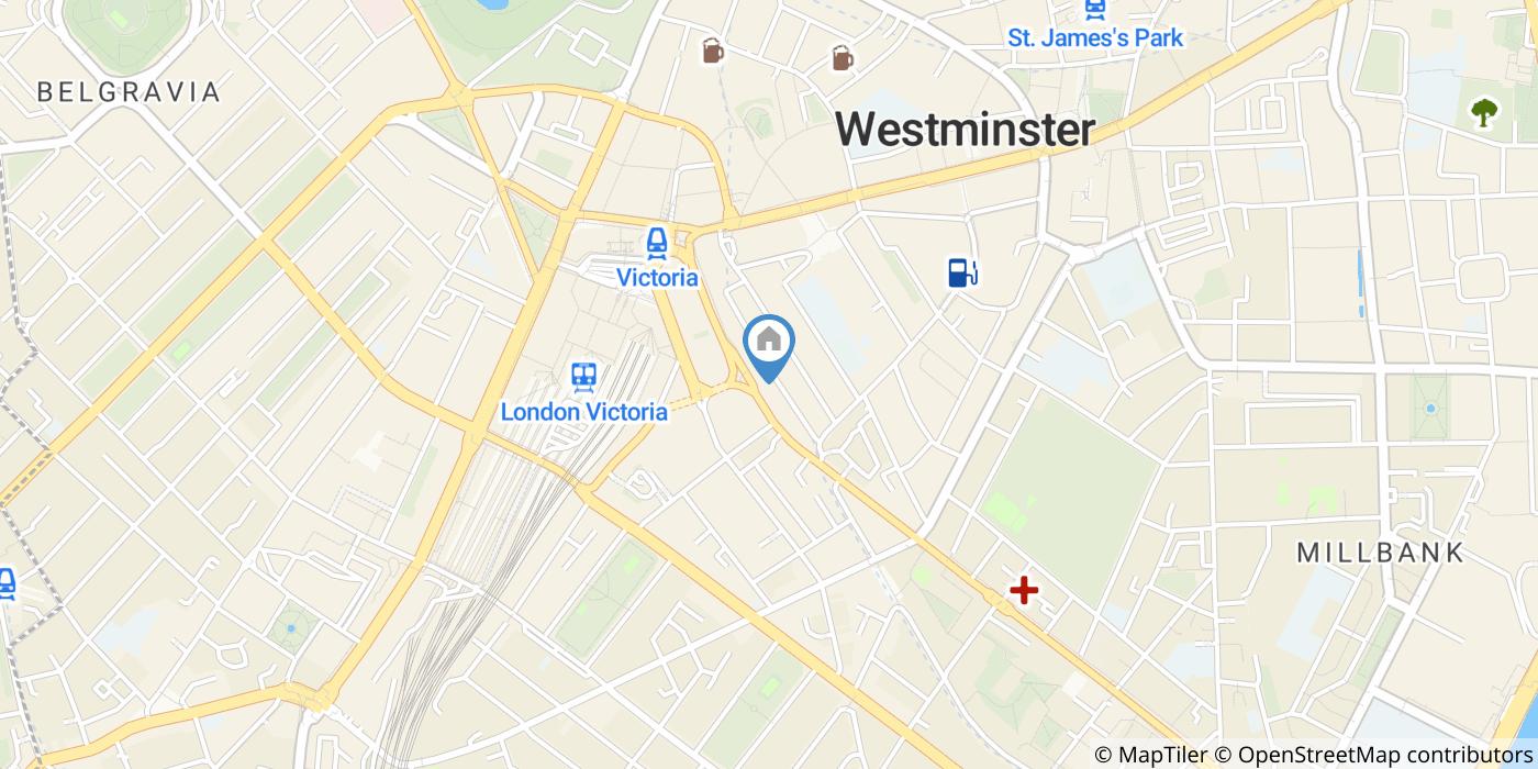 2 Bed Flat, Vauxhall Bridge Road, SW1V