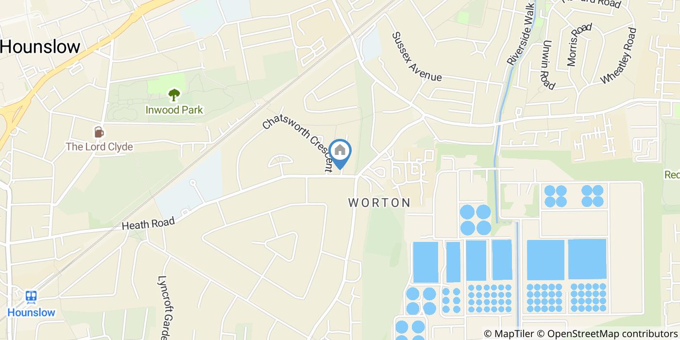 2 Bed Semi-Detached House, Heath Road, TW3