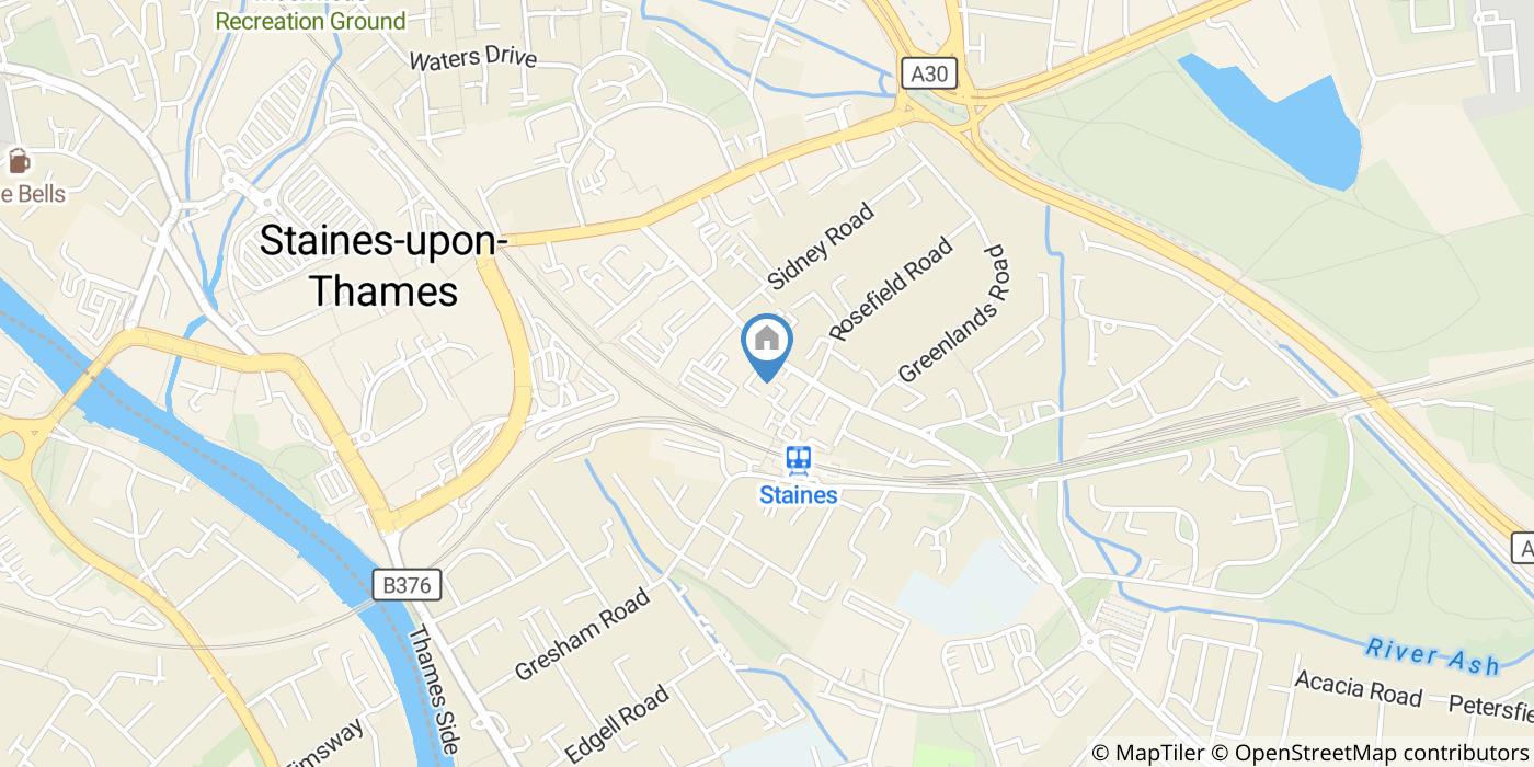 1 Bed Flat, Claydon Court, TW18