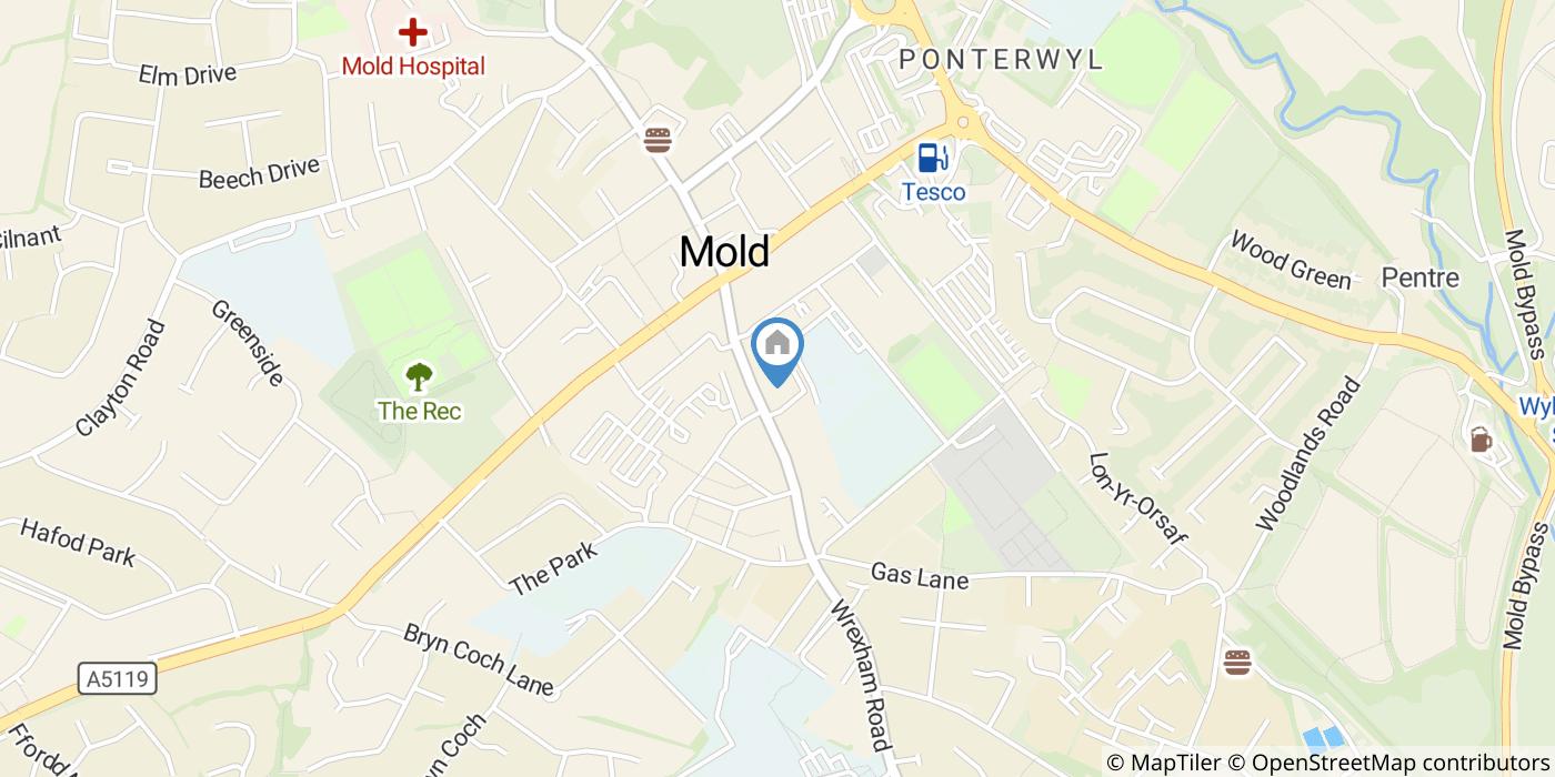 2 Bed Flat, Wrexham Road, CH7