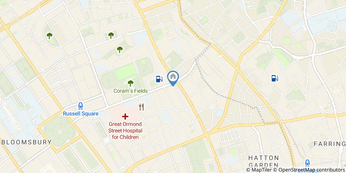 1 Bed Flat, Guilford Street, WC1N