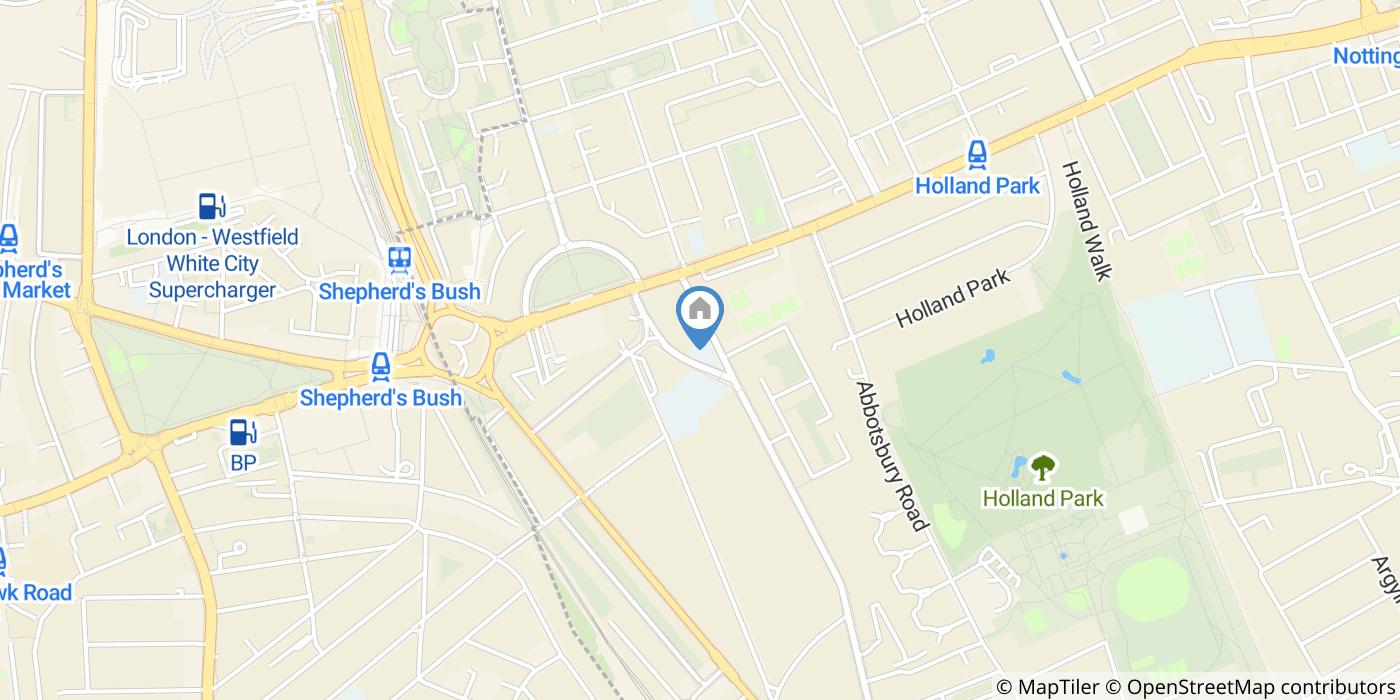 Studio Flat, Holland Park Gardens, W14