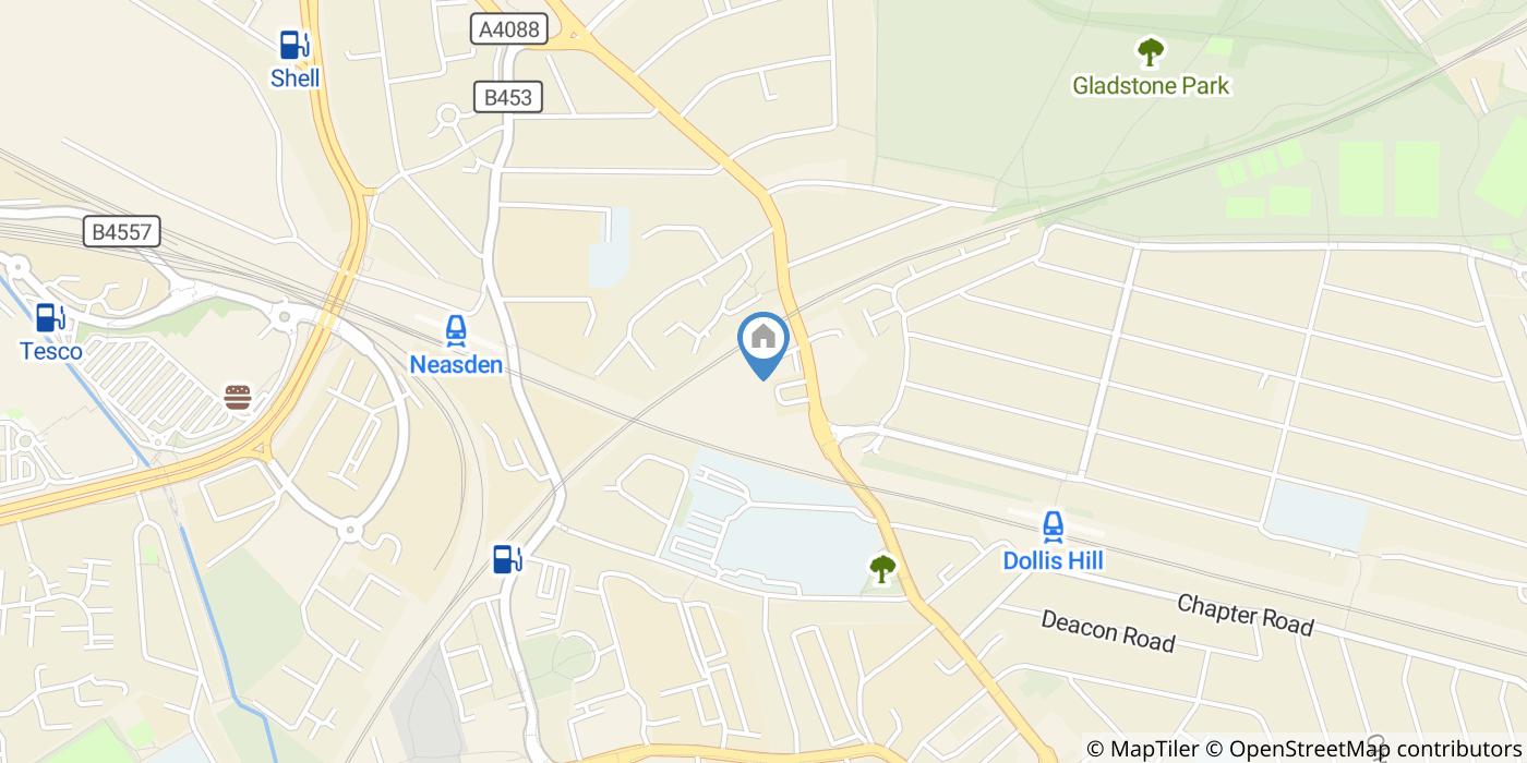 1 Bed Flat, Baddiel House, NW10