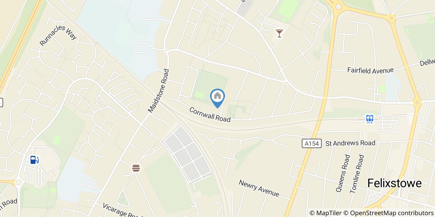 1 Bed Flat, Cornwall Road, IP11