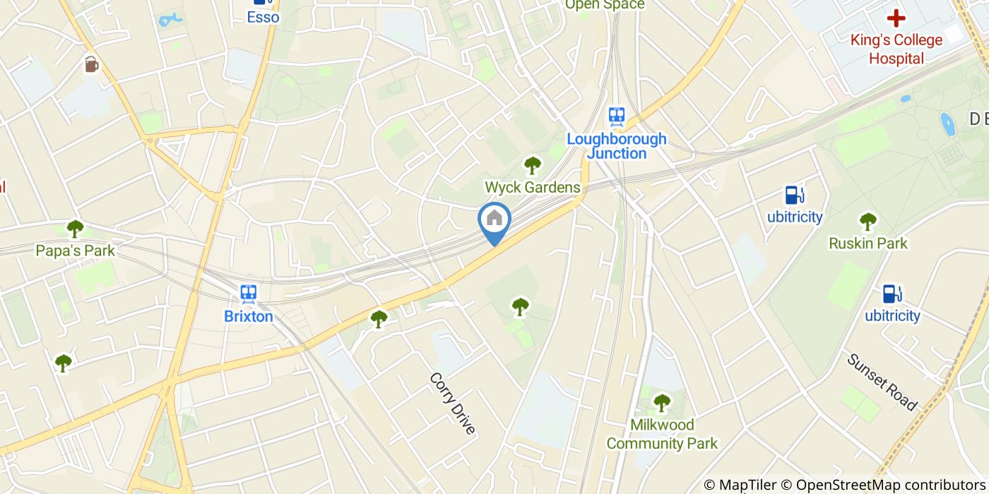 Studio Flat, Coldharbour Lane, SW9