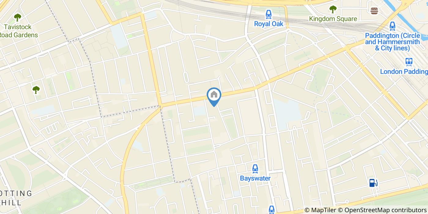 Studio Flat, Kensington Gardens Square, W2