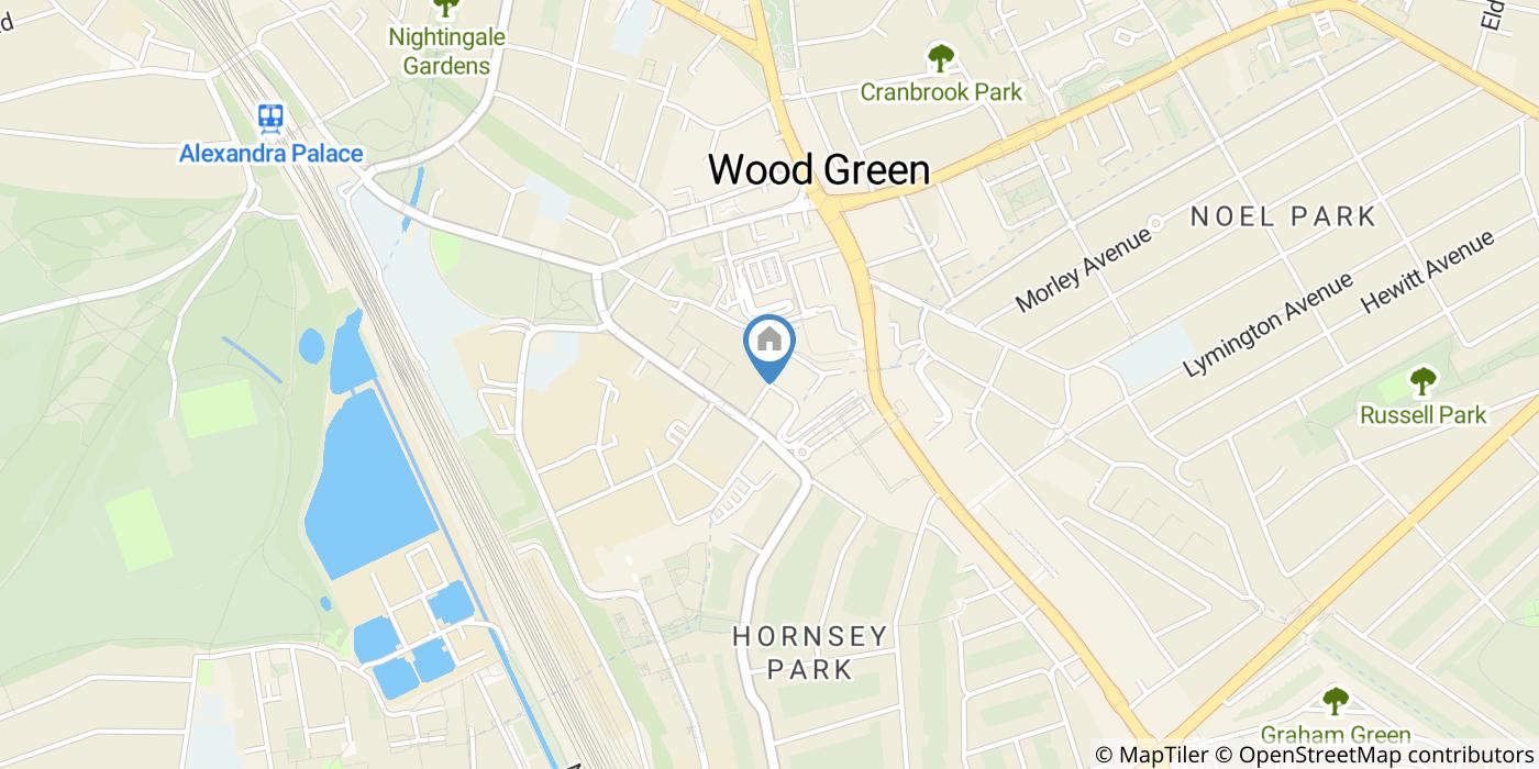 1 Bed Flat, Caxton Road, N22