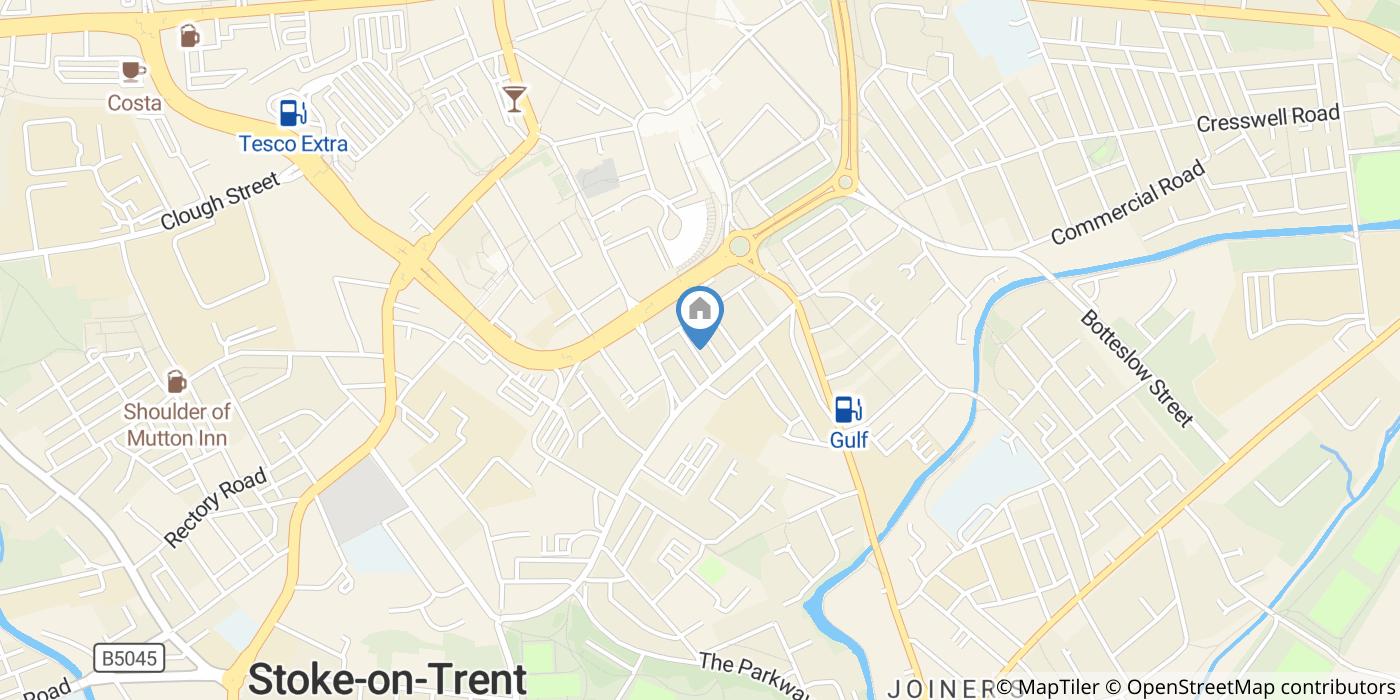 1 Bed Flat, Brunswick Place, ST1