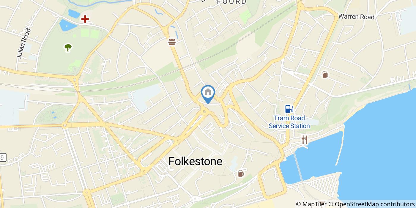 2 Bed Flat, Foord Road South, CT20