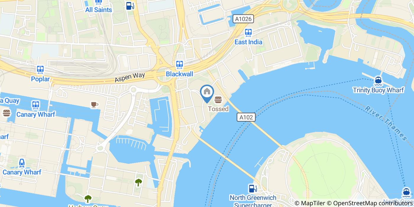2 Bed Flat, New Providence Wharf, E14