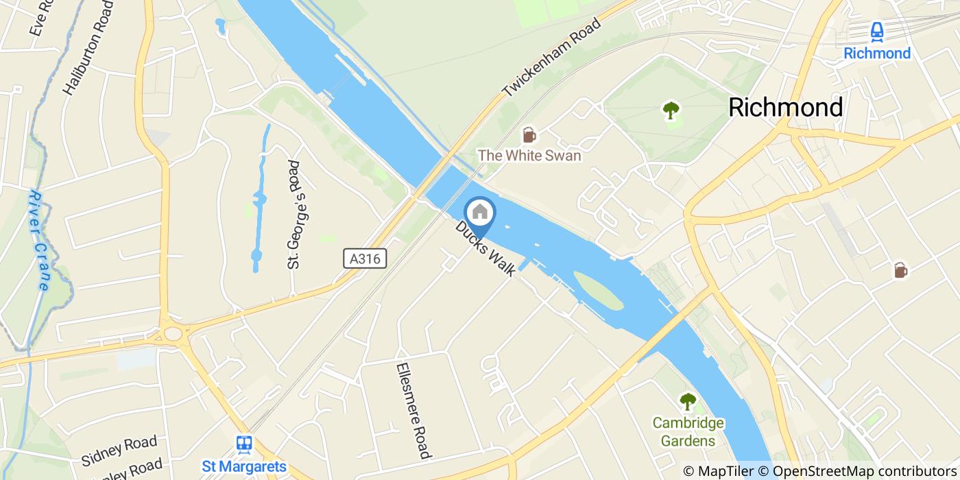 Studio Flat, Ducks Walk, TW1