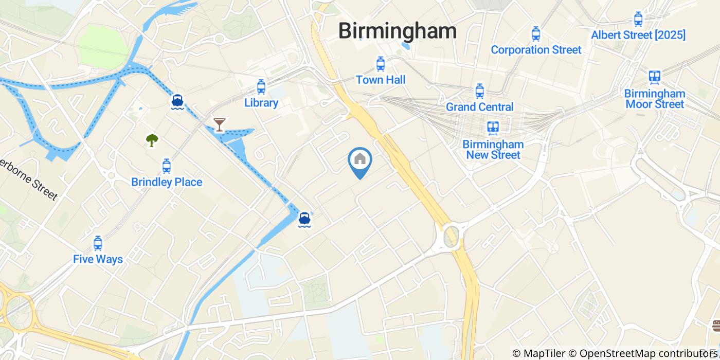 1 Bed Flat, Wharfside Street, B1
