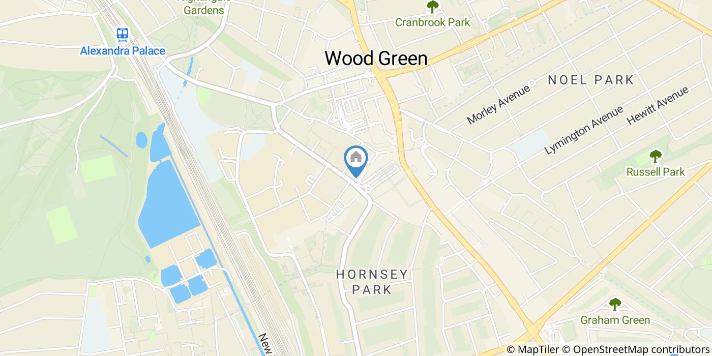 1 Bed Flat, Caxton Road, N22