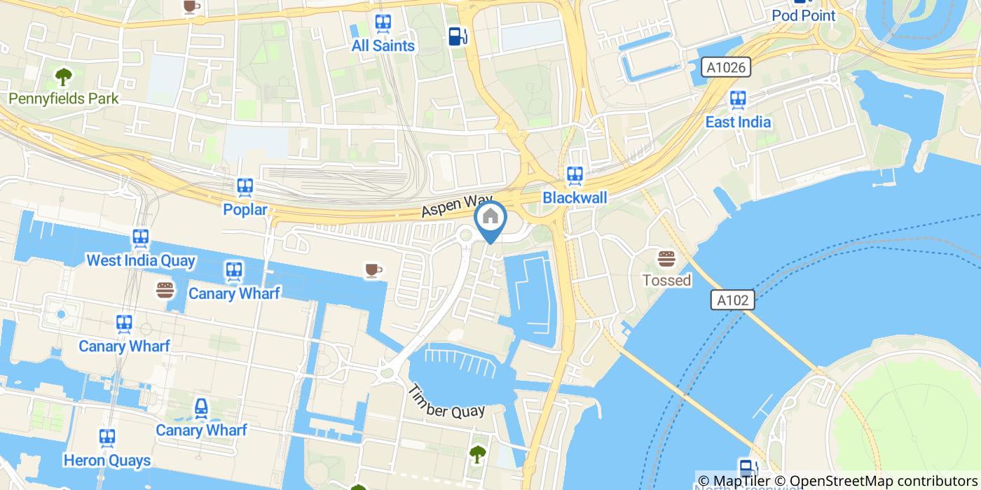 2 Bed Flat, Boardwalk Place, E14