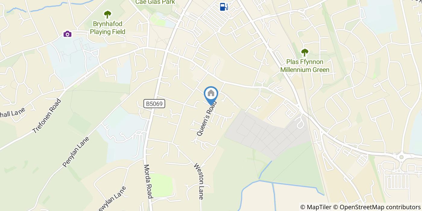 2 Bed Flat, Queens Park House, SY11