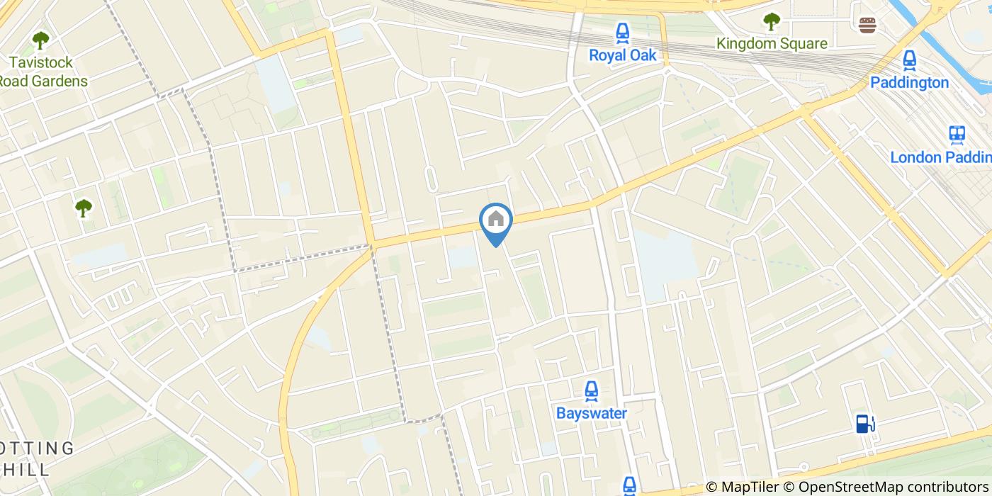 Studio Flat, Kensington Gardens Square, W2