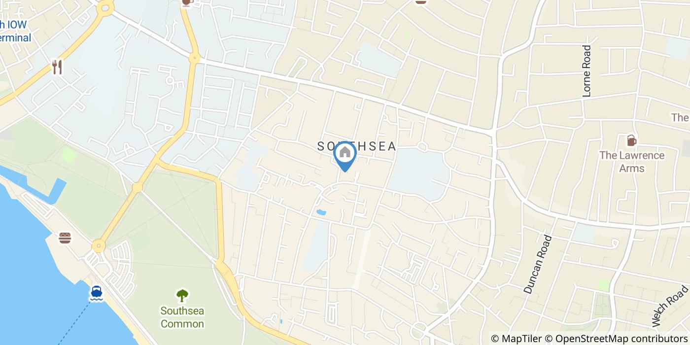 1 Bed Flat, Queen's Crescent, PO5