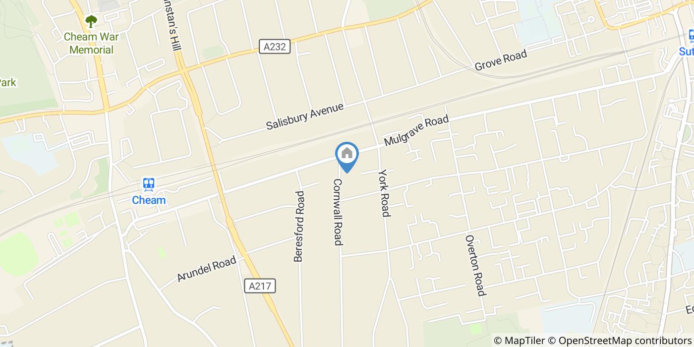 6 Bed Semi-Detached House, Cornwall Road, SM2