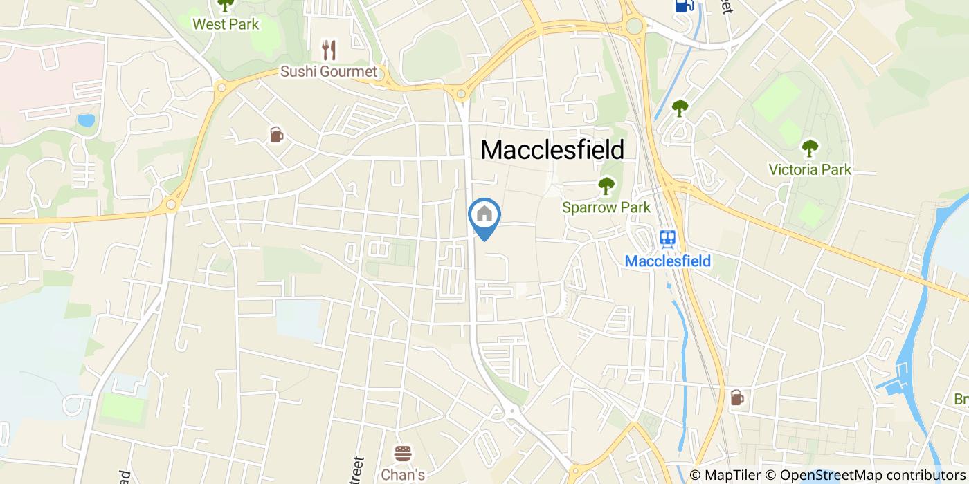 1 Bed Flat, Churchill Way, SK11