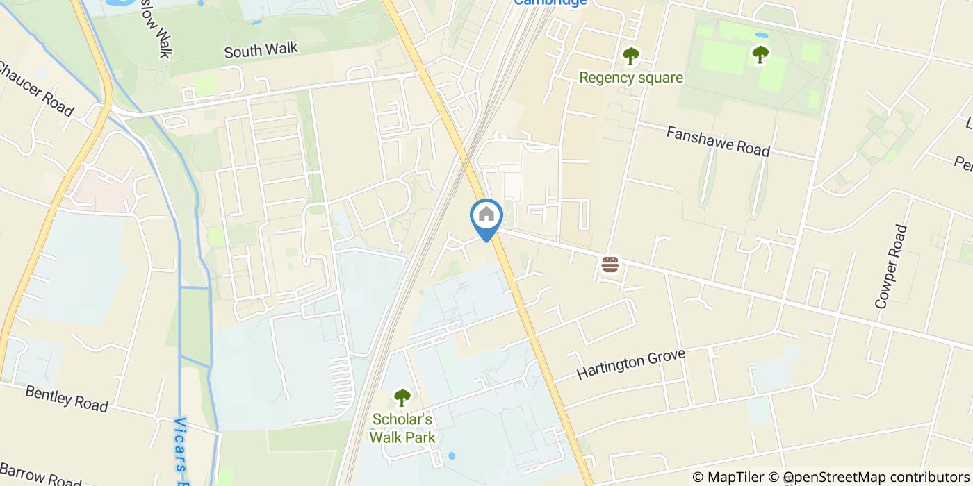 1 Bed Flat, The Levels, CB2
