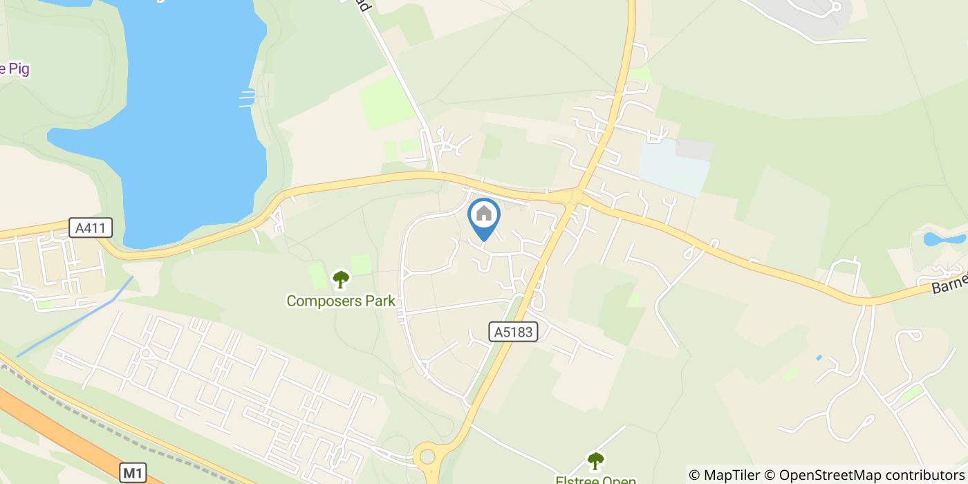 1 Bed Flat, Fox  Close, WD6