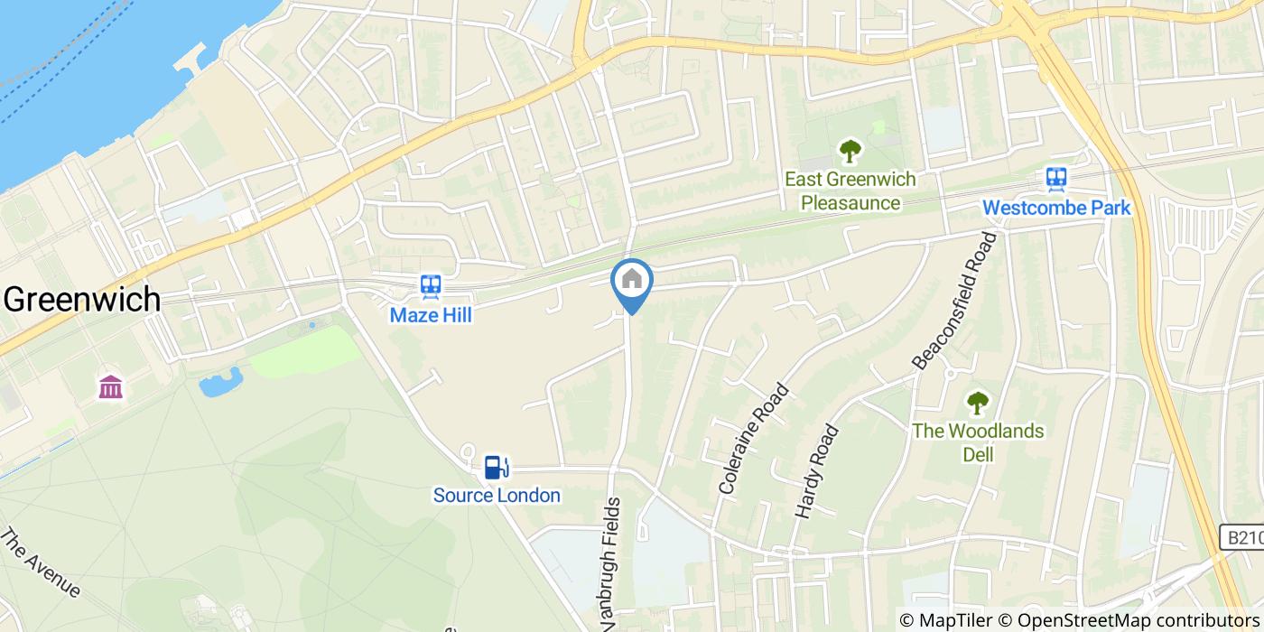 1 Bed Semi-Detached House, Vanbrugh Hill, SE3