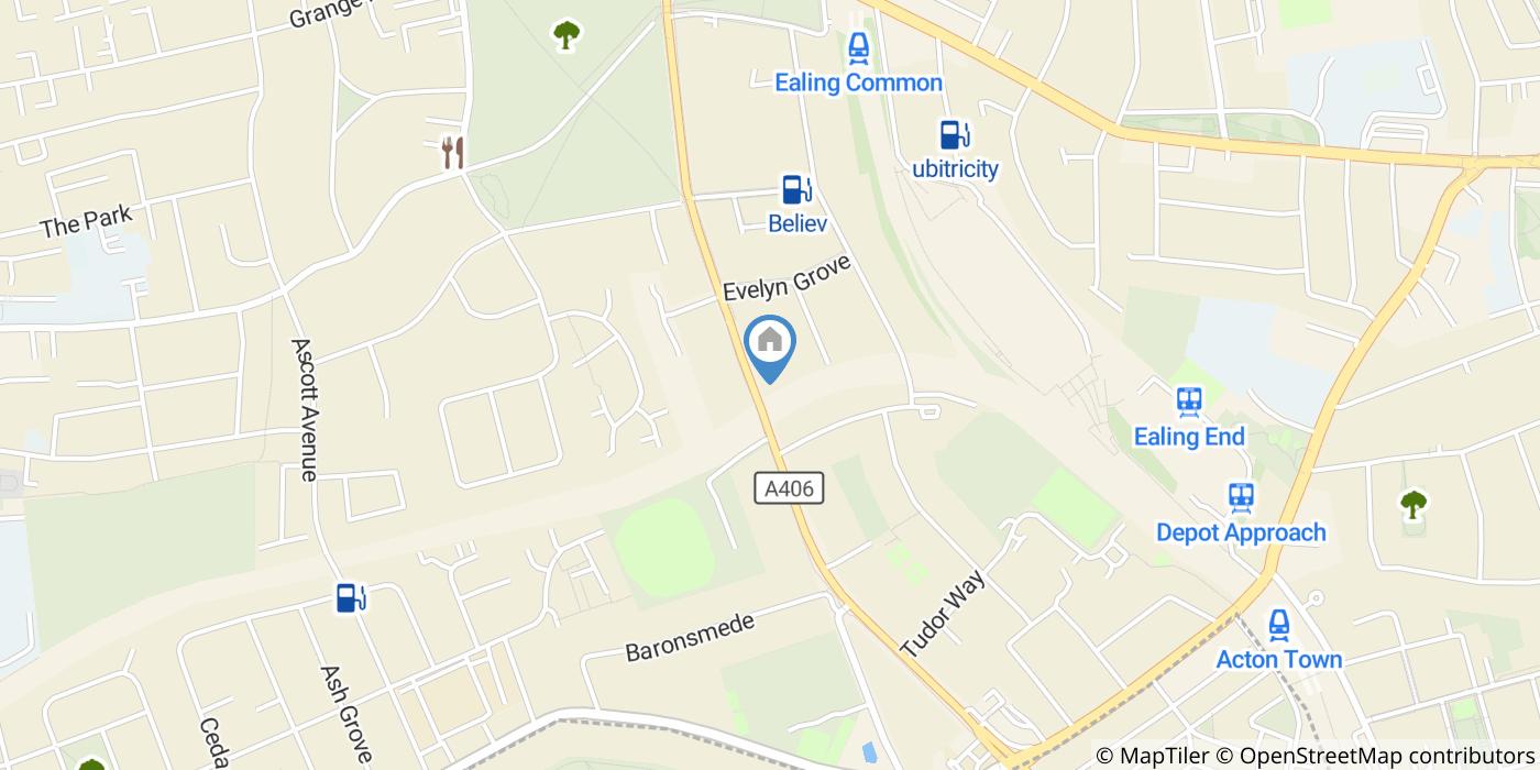 Studio Flat, Gunnersbury Avenue, W5