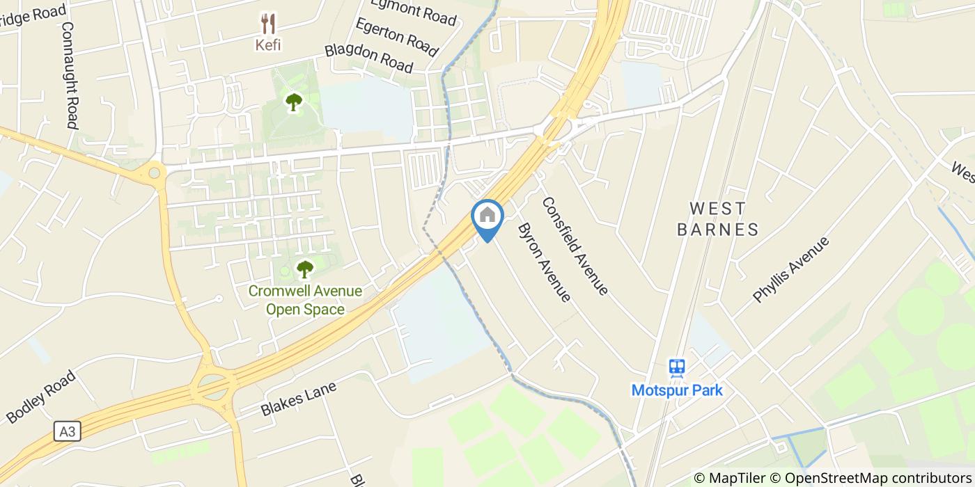 Studio Flat, Cobham Avenue, KT3
