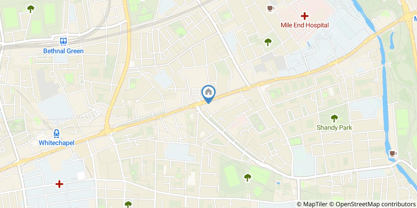 Studio Flat, Mile End Road, E1