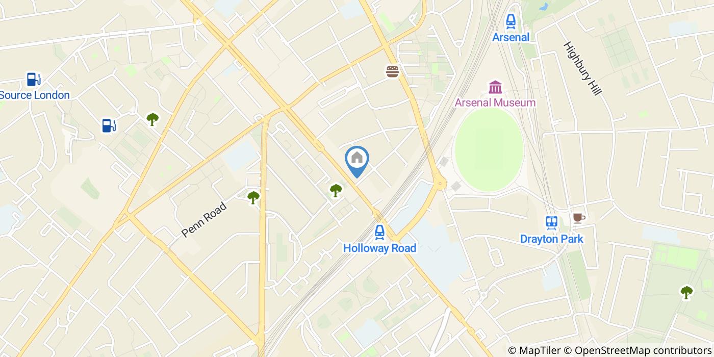 Studio Flat, Holloway Road, N7