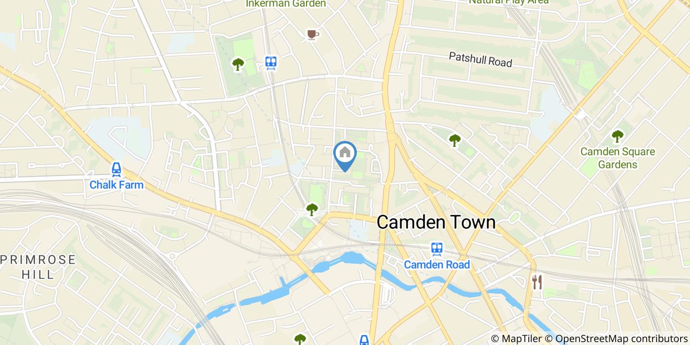 Studio Flat, Clarence Way, NW1