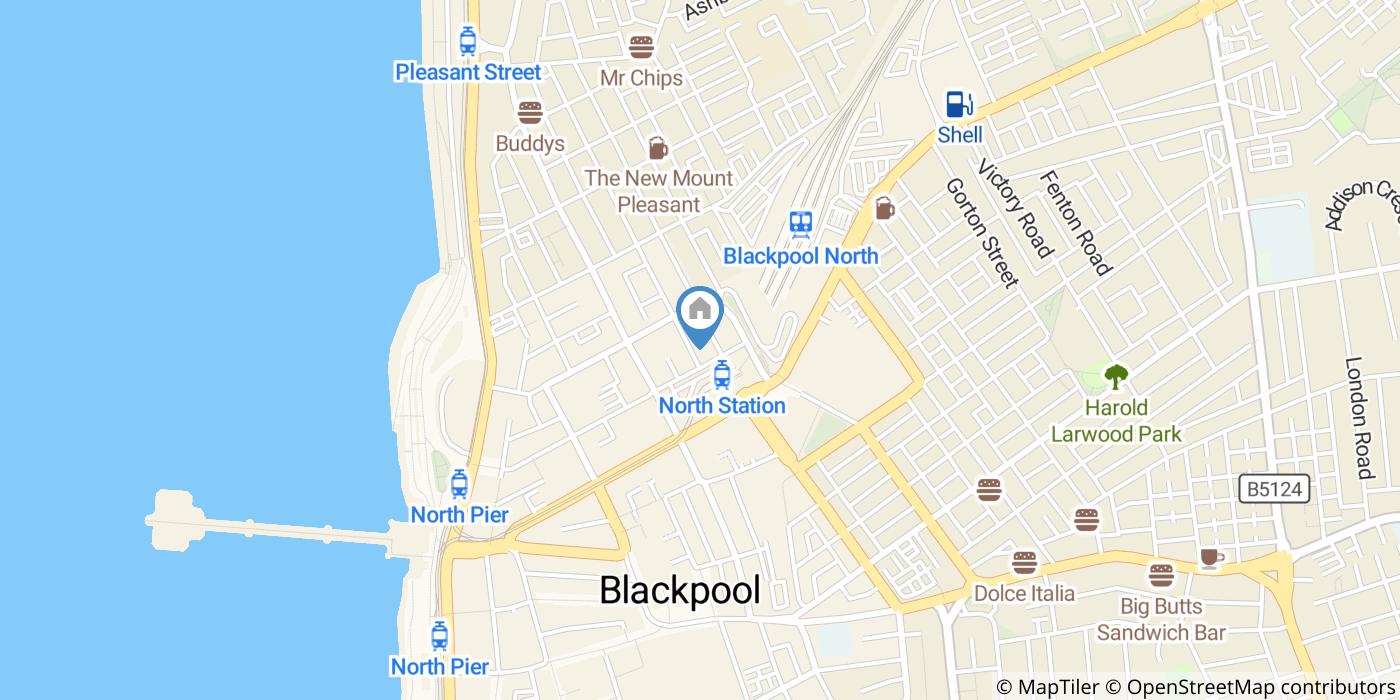 1 Bed Flat, Lord St, FY1