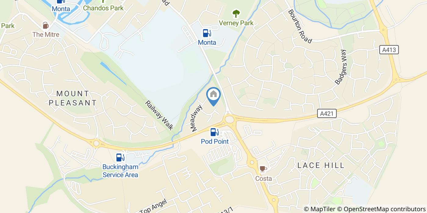 2 Bed Terraced House, Meadow Gardens, MK18