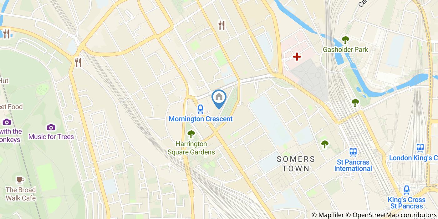 Studio Flat, Oakley Square, NW1